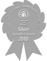 SILVER CAMRA North West Regional Champion Beer of Britain 2018 Speciality Category